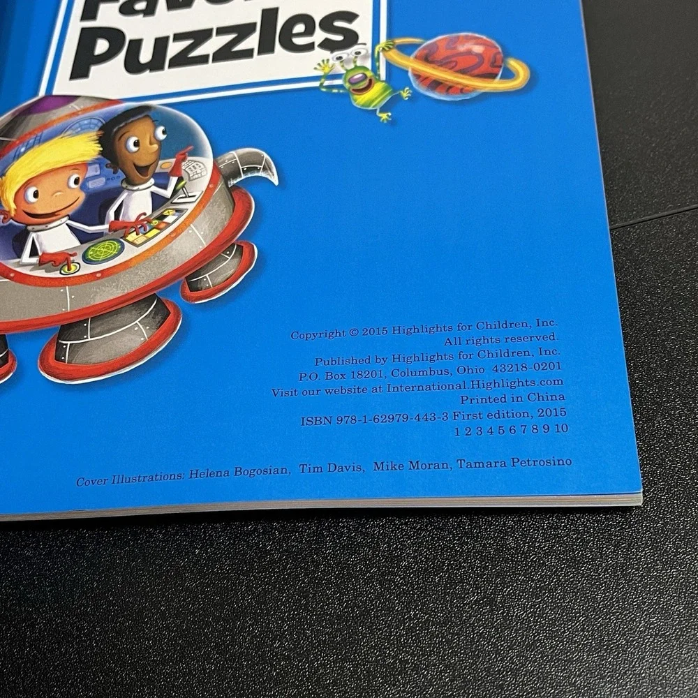 NEW Highlights FAVORITE PUZZLES Activity Books Lot of 3 Hidden Pictures 2015-16